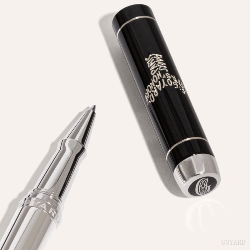 Black Goyard Clamecy Rollerball Pen | QUIZ7361