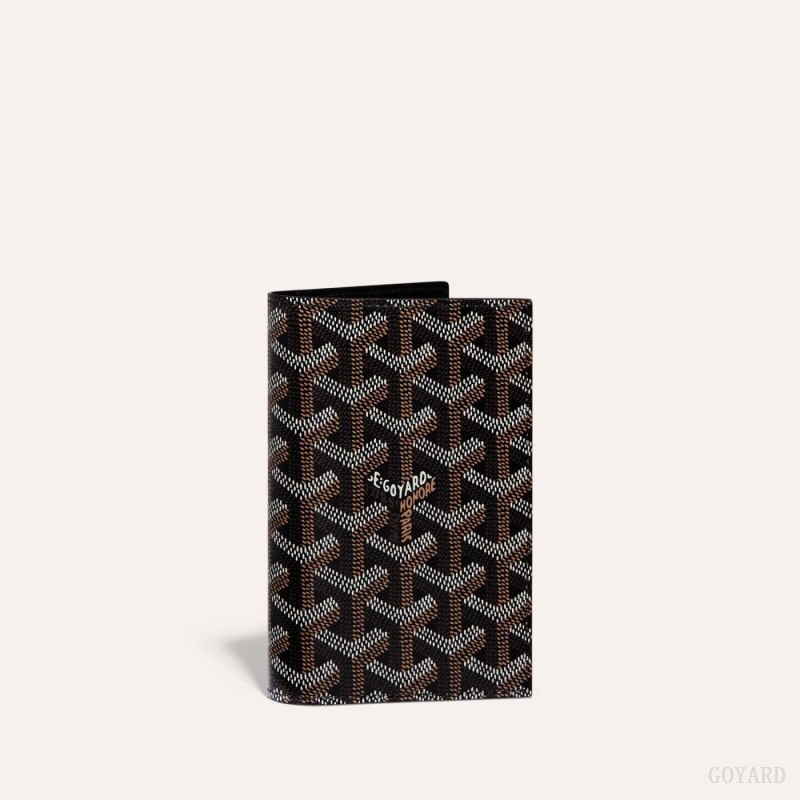 Black Goyard GRENELLE PASSPORT COVER | DLKK2008