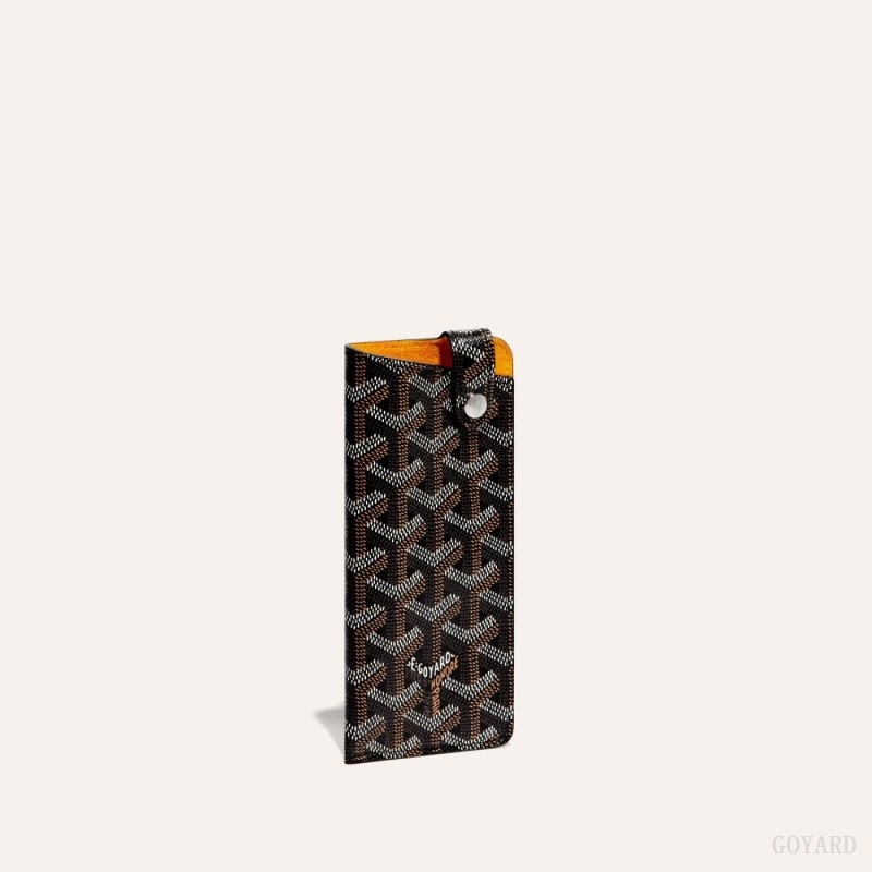 Black Goyard MONTMARTRE PM GLASSES CASE | QIHN4202