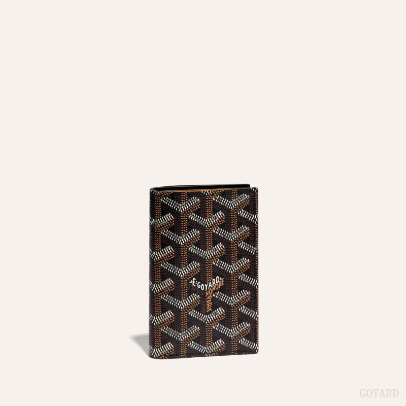 Black Goyard SAINT-PIERRE CARD WALLET | OXCK6903