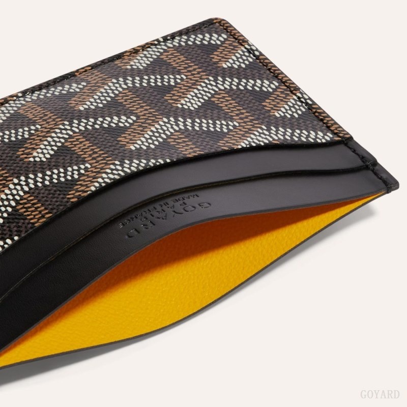 Black Goyard SAINT-SULPICE CARD WALLET | OAJB3775