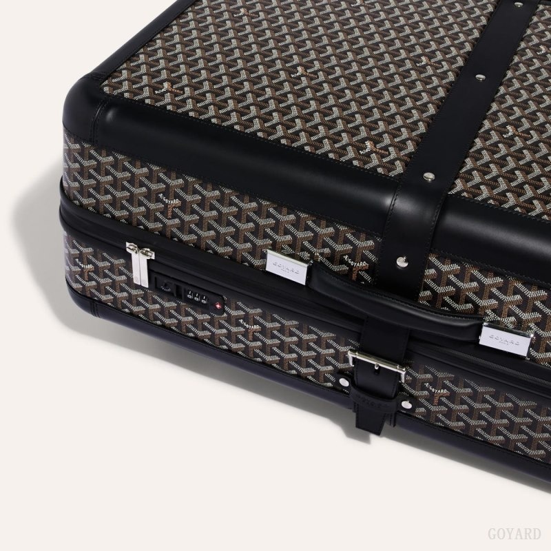 Black Goyard SATOLAS GM ROLLING SUITCASE | SABU5598