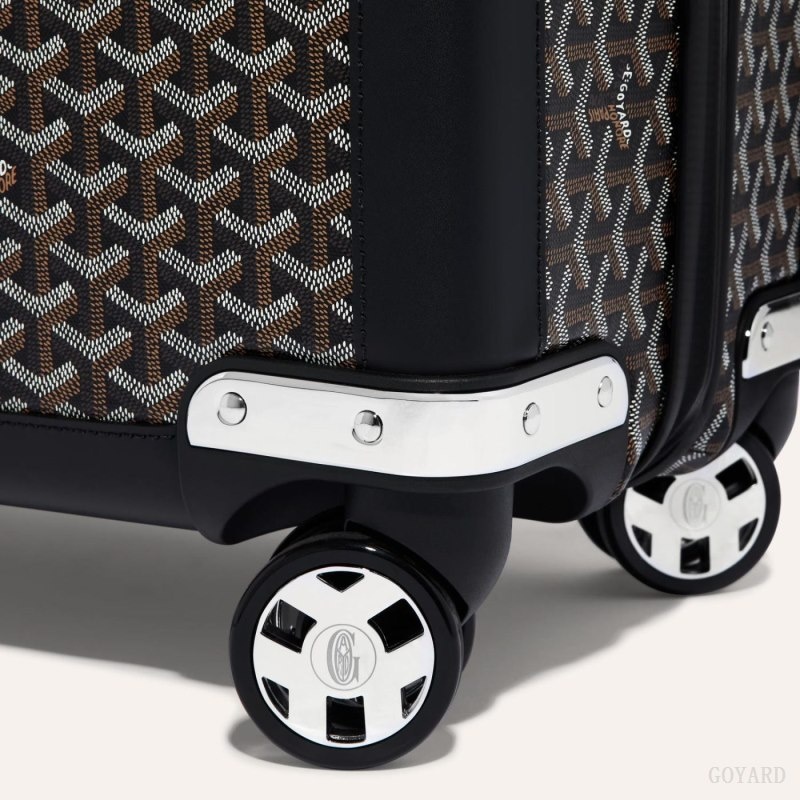 Black Goyard SATOLAS GM ROLLING SUITCASE | SABU5598