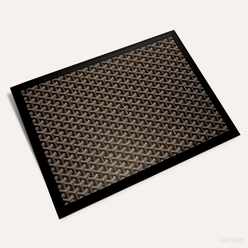 Black Goyard SOUS-MAIN DESK PAD | SYFL9986