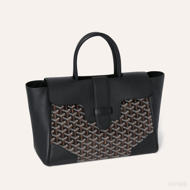 Black Goyard Saïgon tote bag | OWSG7524