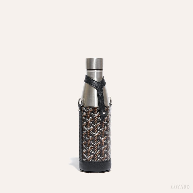 Black Goyard Yonne MM Case & Flask | UGSD0633