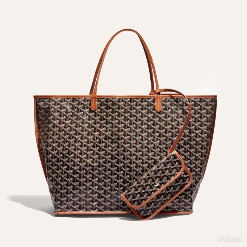 Black / Brown Goyard ANJOU GM BAG | SOPW5238