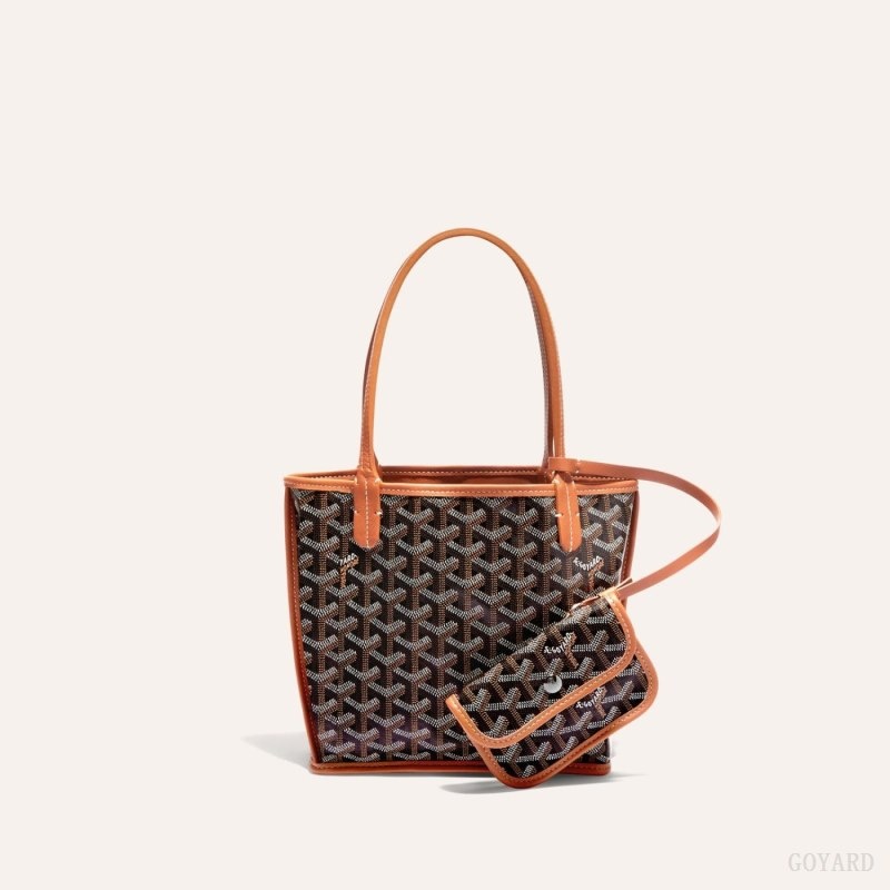 Black / Brown Goyard ANJOU MINI BAG | TSVQ8517