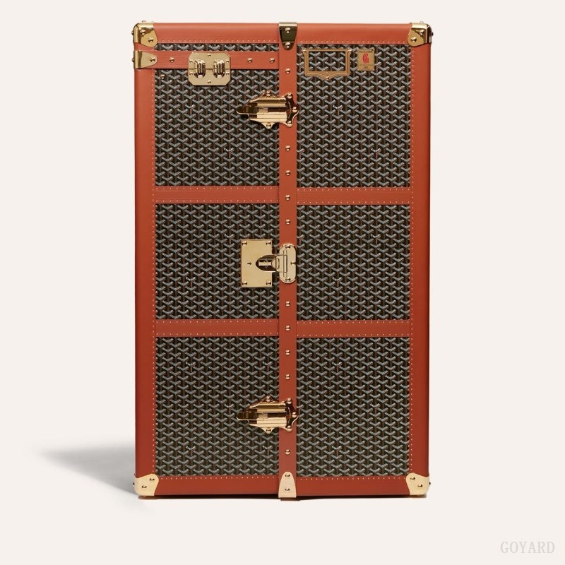 Black / Brown Goyard ARMOIRE TRUNK | BWFU1374