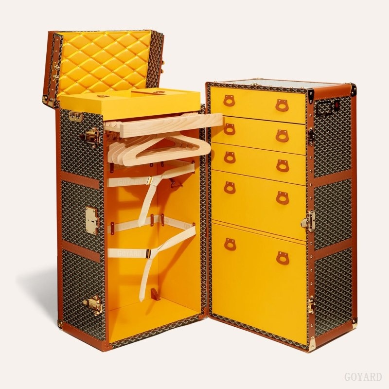 Black / Brown Goyard ARMOIRE TRUNK | BWFU1374