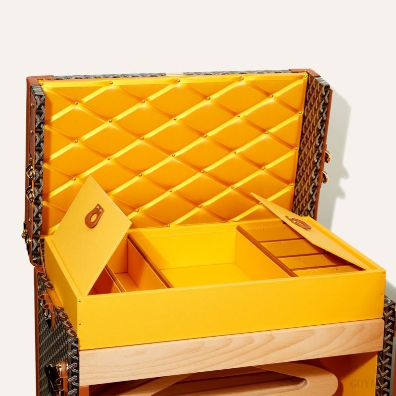 Black / Brown Goyard ARMOIRE TRUNK | BWFU1374