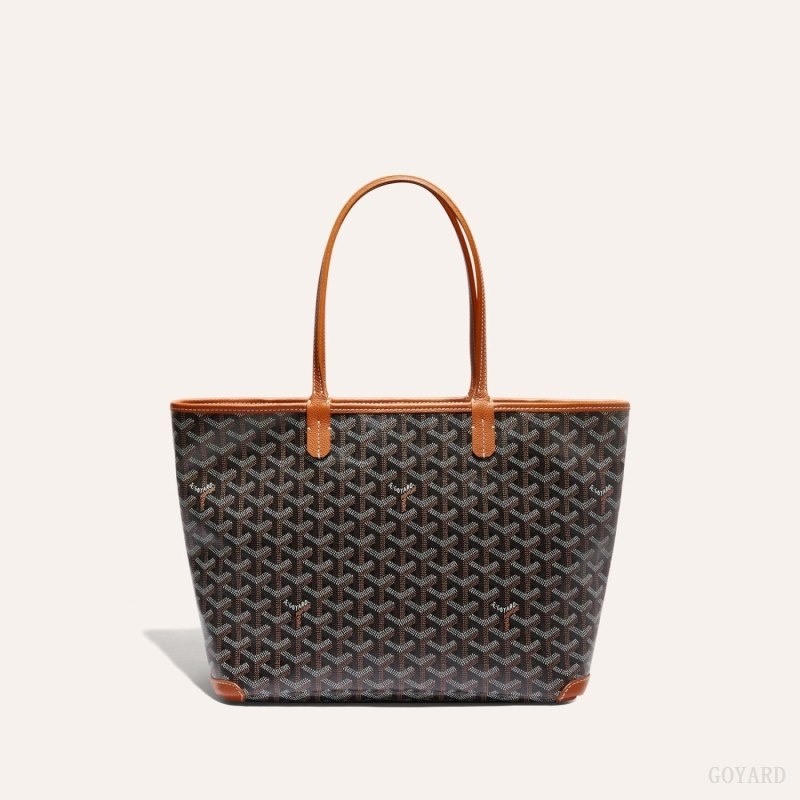 Black / Brown Goyard ARTOIS PM BAG | OJWF9946