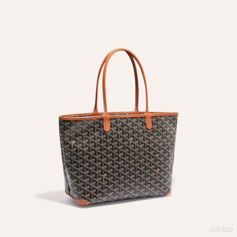 Black / Brown Goyard ARTOIS PM BAG | OJWF9946