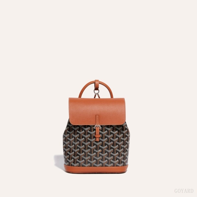 Black / Brown Goyard Alpin Mini Backpack | DIXZ2581