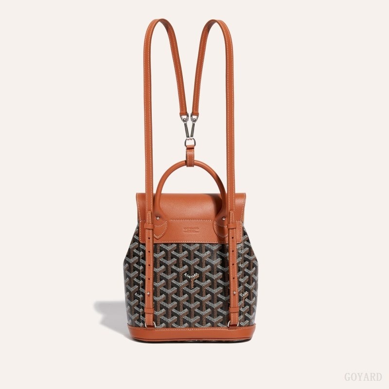 Black / Brown Goyard Alpin Mini Backpack | DIXZ2581