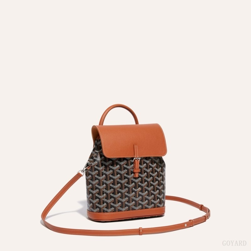 Black / Brown Goyard Alpin Mini Backpack | DIXZ2581