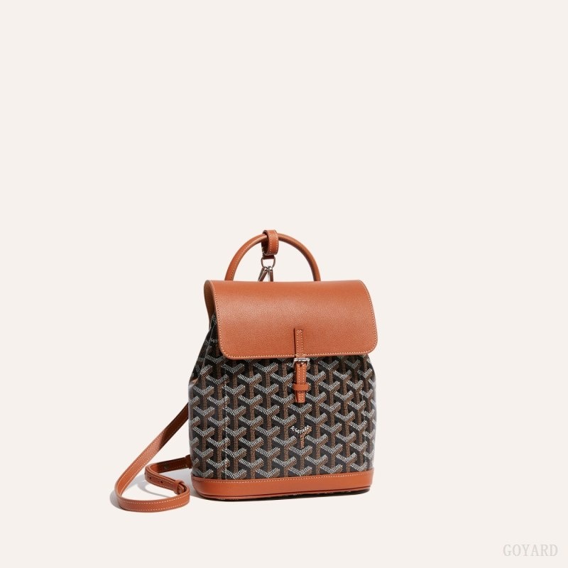 Black / Brown Goyard Alpin Mini Backpack | DIXZ2581