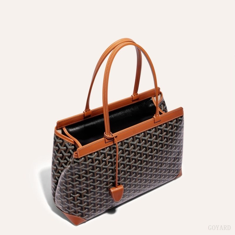 Black / Brown Goyard BELLECHASSE BIAUDE PM BAG | TDDR8693