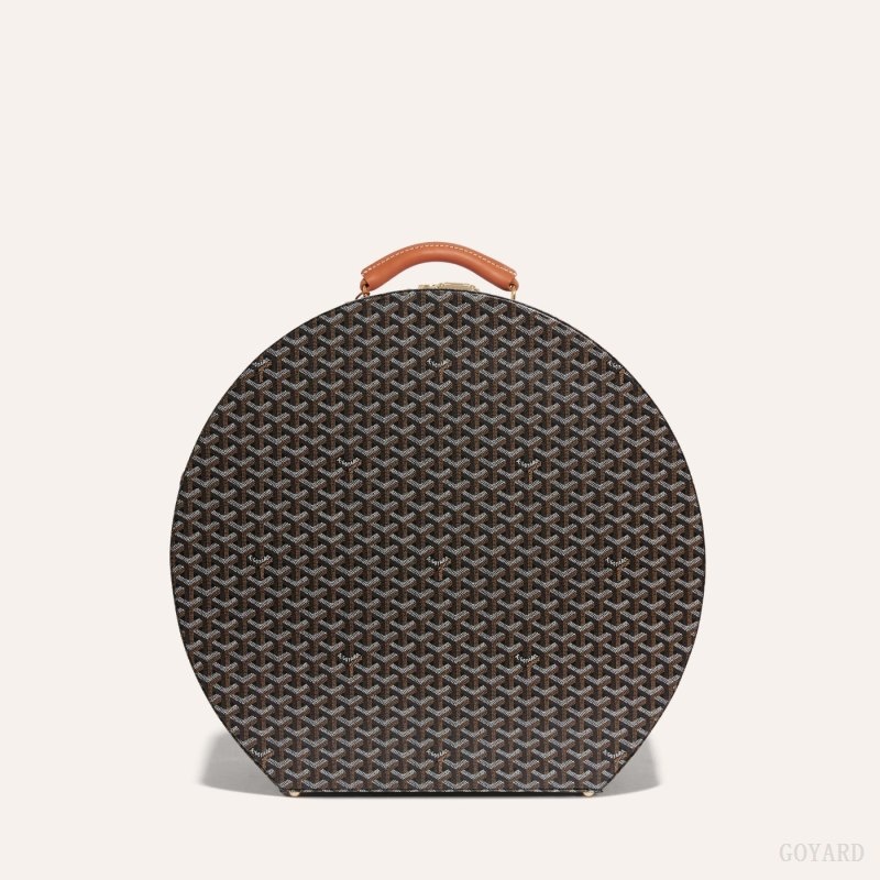 Black / Brown Goyard BOITE CHAPEAU | GOUU3144