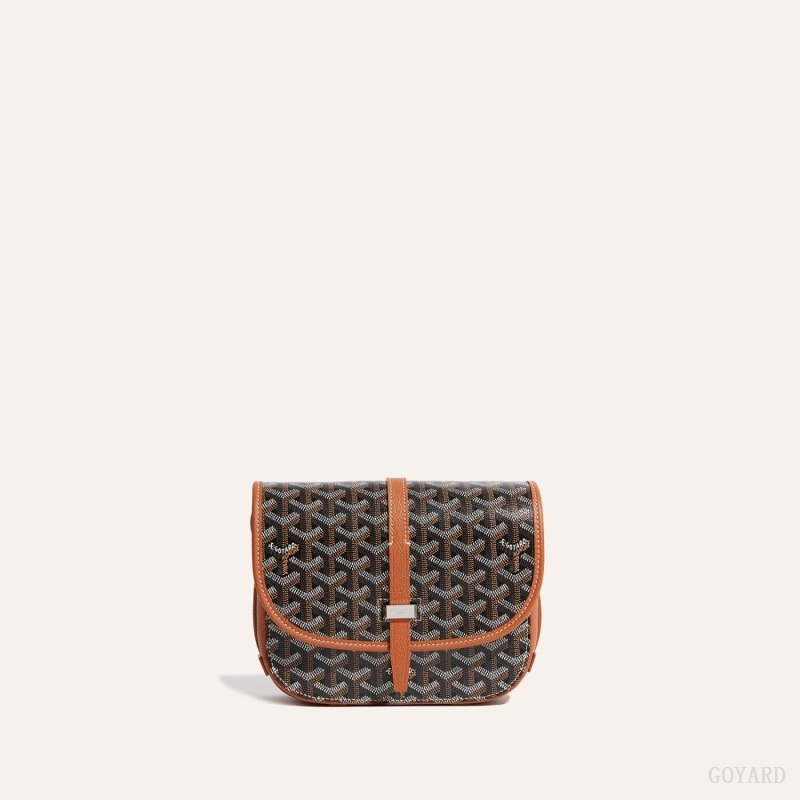 Black / Brown Goyard Belvedere PM Bag | VQIA8001