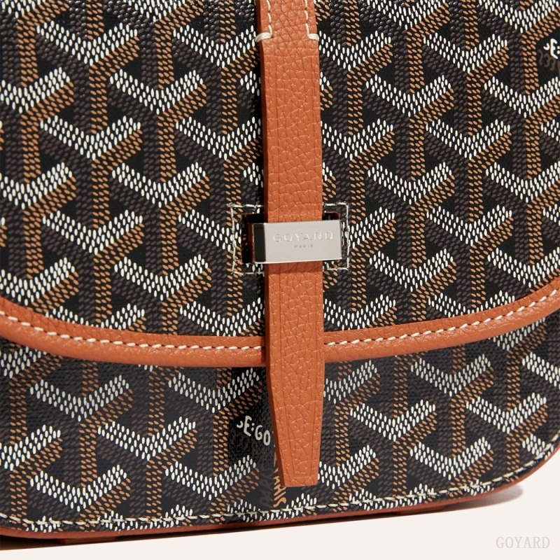 Black / Brown Goyard Belvedere PM Bag | VQIA8001