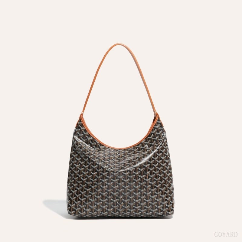 Black / Brown Goyard Bohème Hobo Bag | VRWX3390