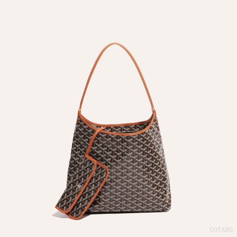 Black / Brown Goyard Bohème Hobo Bag | VRWX3390