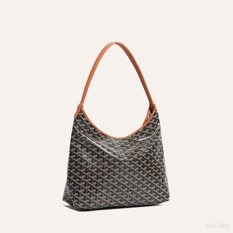 Black / Brown Goyard Bohème Hobo Bag | VRWX3390