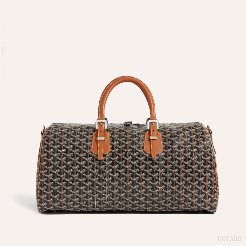 Black / Brown Goyard Boston 45 bag | YDHZ1407