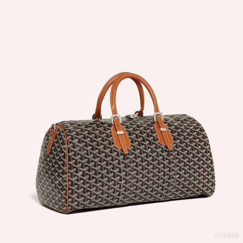 Black / Brown Goyard Boston 45 bag | YDHZ1407