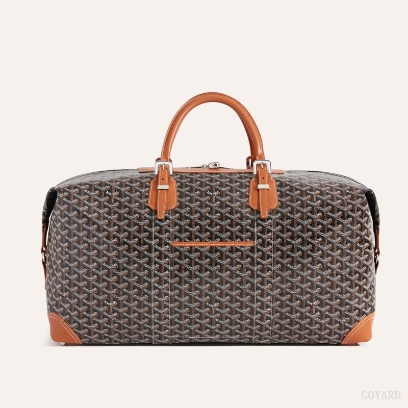 Black / Brown Goyard Bowling 55 bag | QHHS2354