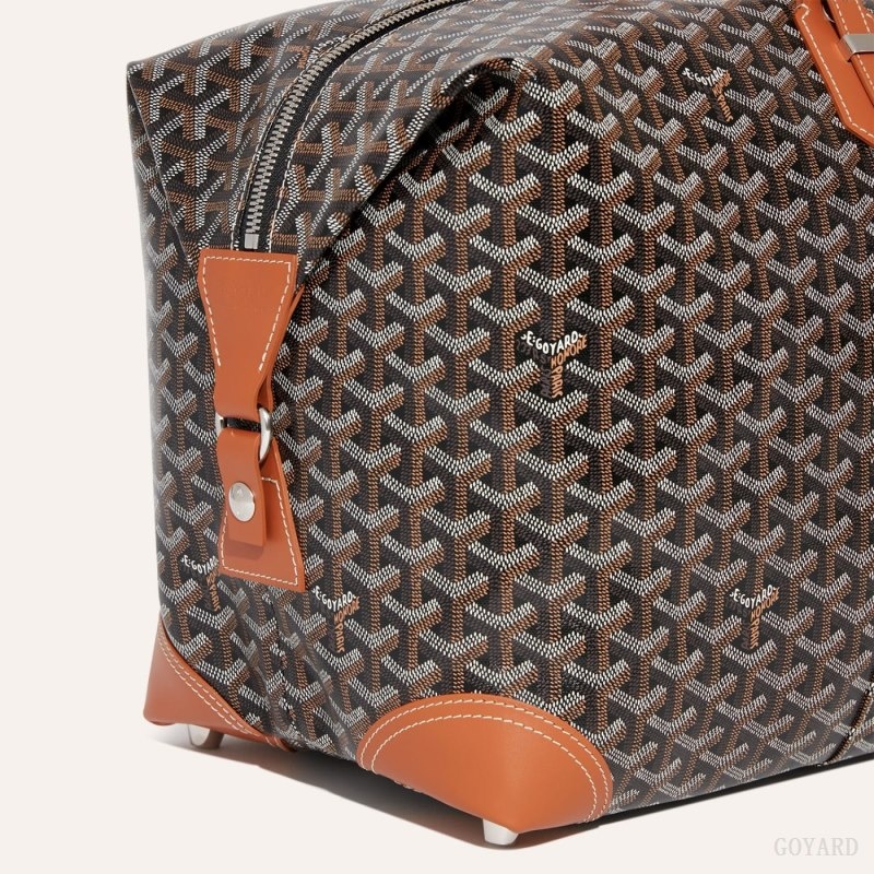 Black / Brown Goyard Bowling 55 bag | QHHS2354