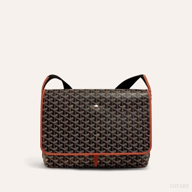 Black / Brown Goyard CAPETIEN MM MESSENGER BAG | PGFE2254