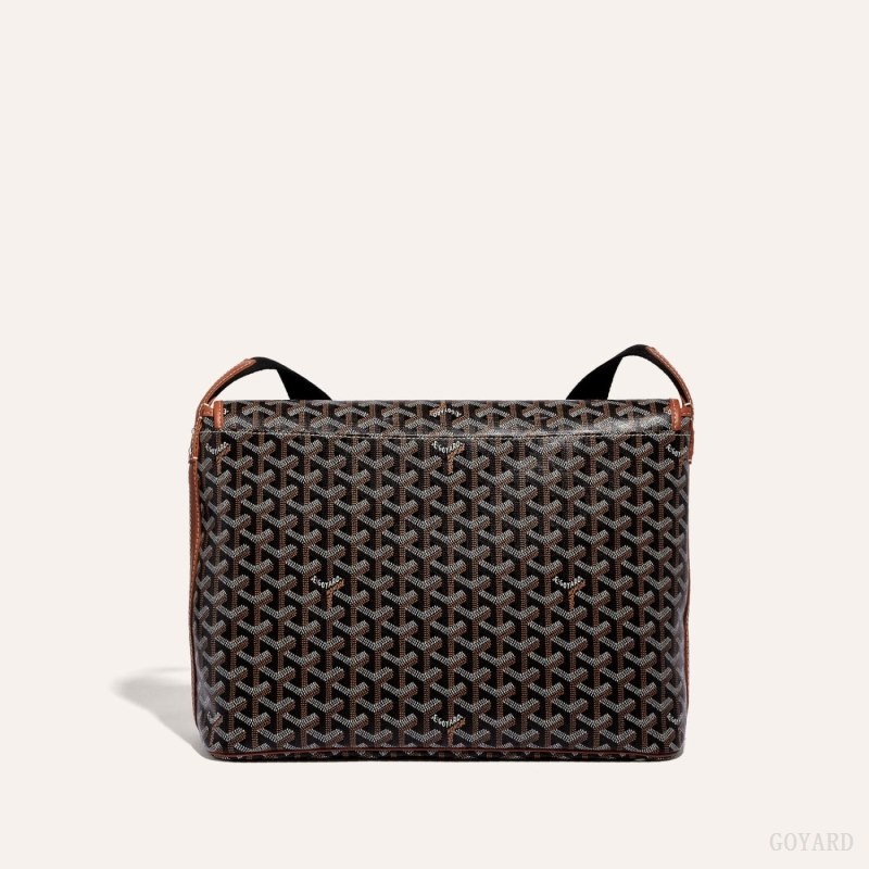 Black / Brown Goyard CAPETIEN MM MESSENGER BAG | PGFE2254