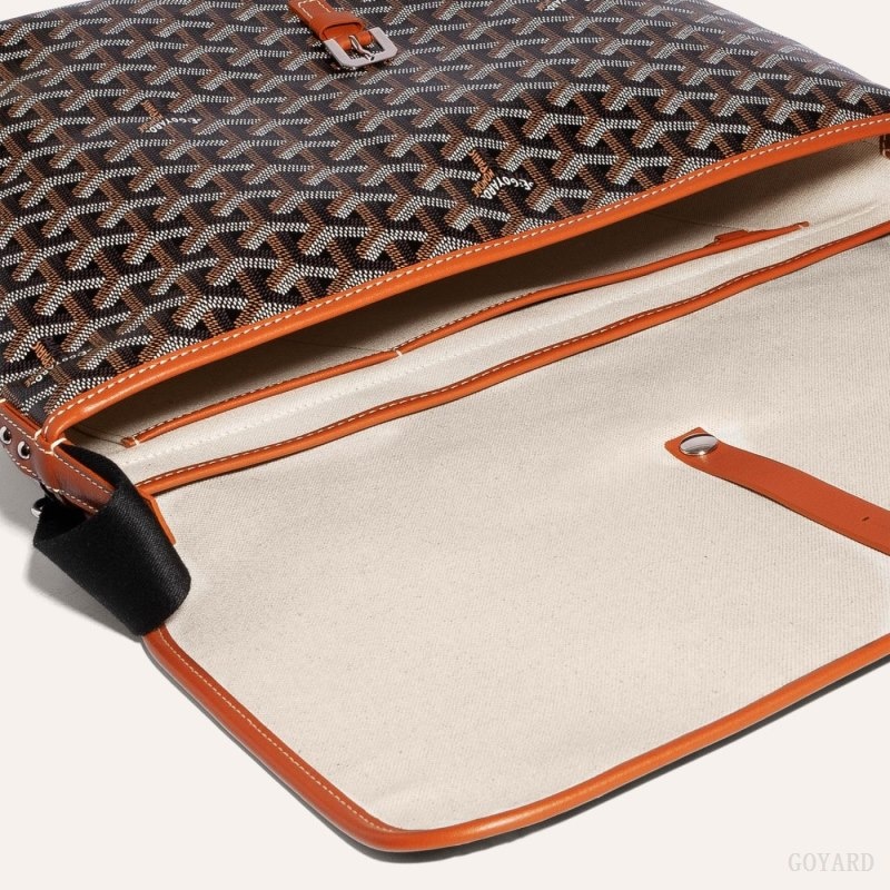 Black / Brown Goyard CAPETIEN MM MESSENGER BAG | PGFE2254