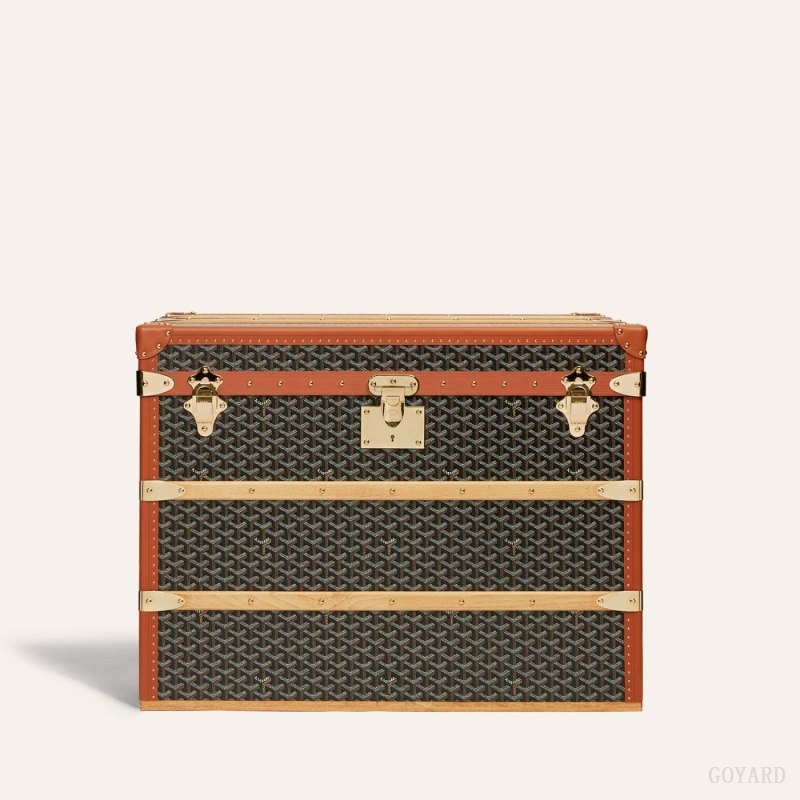 Black / Brown Goyard COURRIER TRUNK | TCYE6206