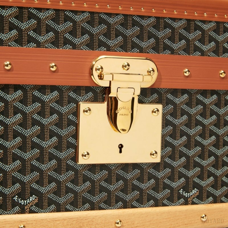 Black / Brown Goyard COURRIER TRUNK | TCYE6206