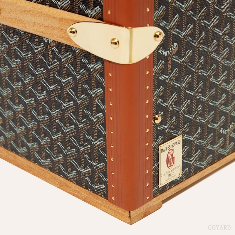 Black / Brown Goyard COURRIER TRUNK | TCYE6206