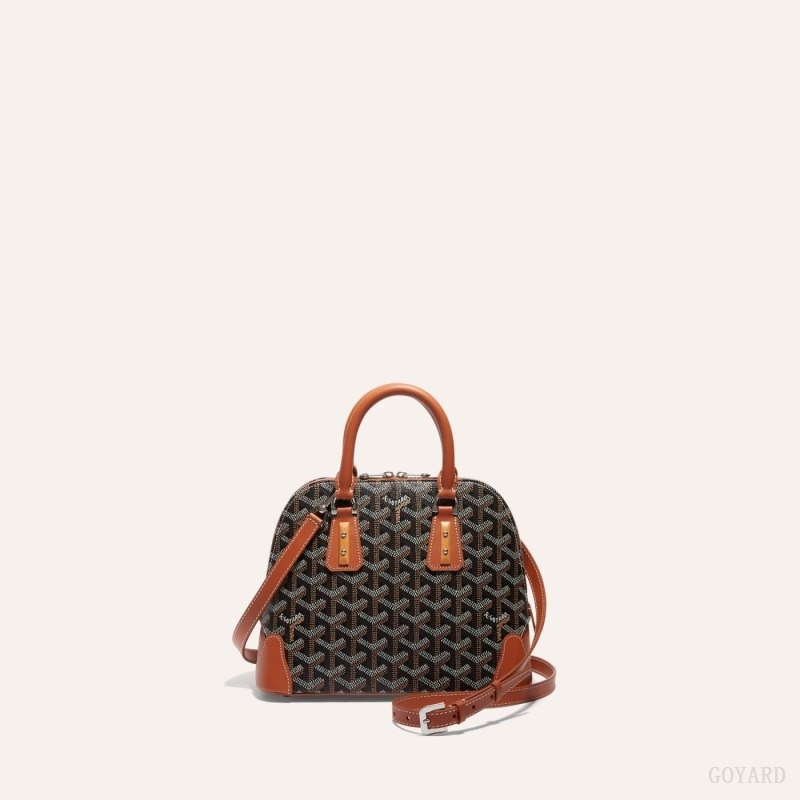 Black / Brown Goyard CUIR PM STRAP | QHLY1719