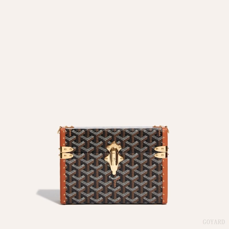 Black / Brown Goyard Cassette Trunk Bag | VHXS7768