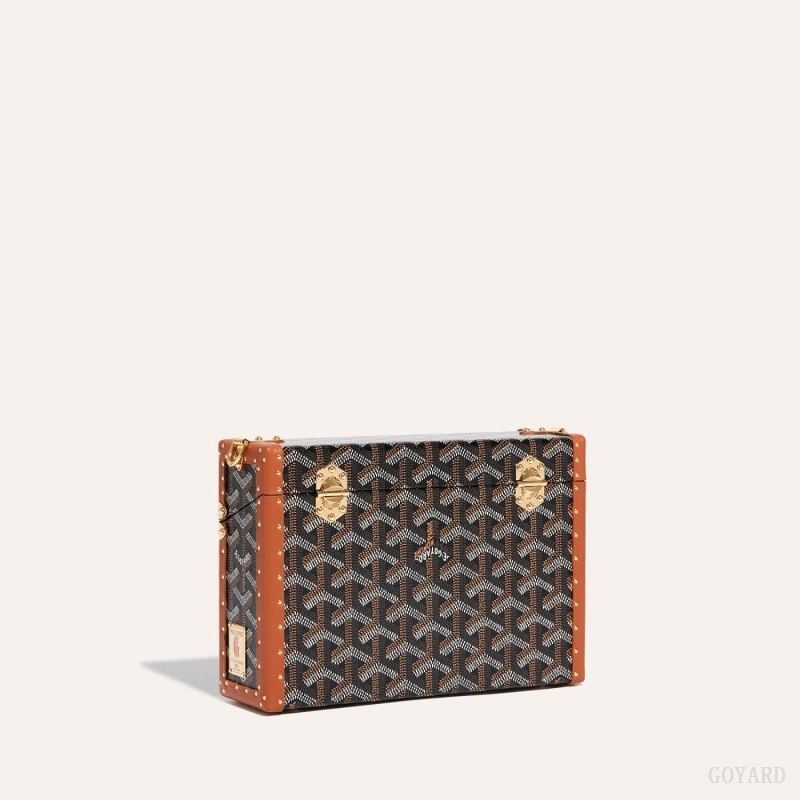 Black / Brown Goyard Cassette Trunk Bag | VHXS7768