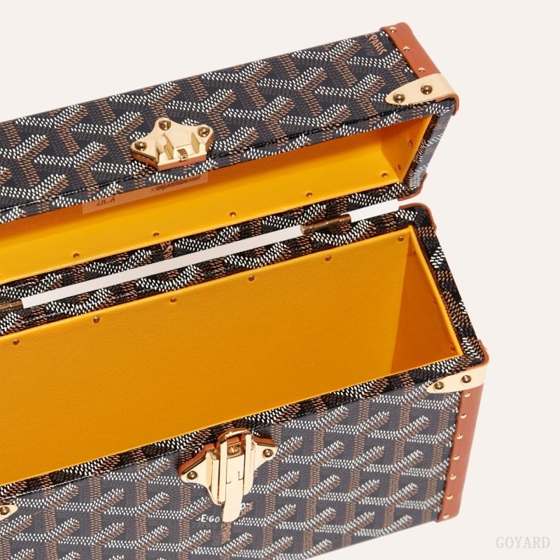 Black / Brown Goyard Cassette Trunk Bag | VHXS7768