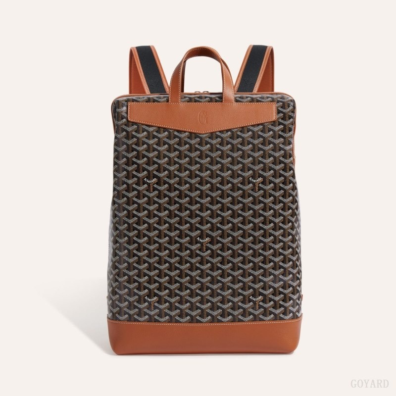 Black / Brown Goyard Cisalpin Backpack | MWAK5269