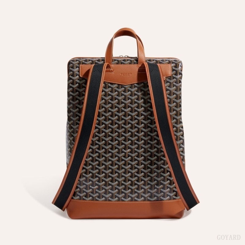 Black / Brown Goyard Cisalpin Backpack | MWAK5269