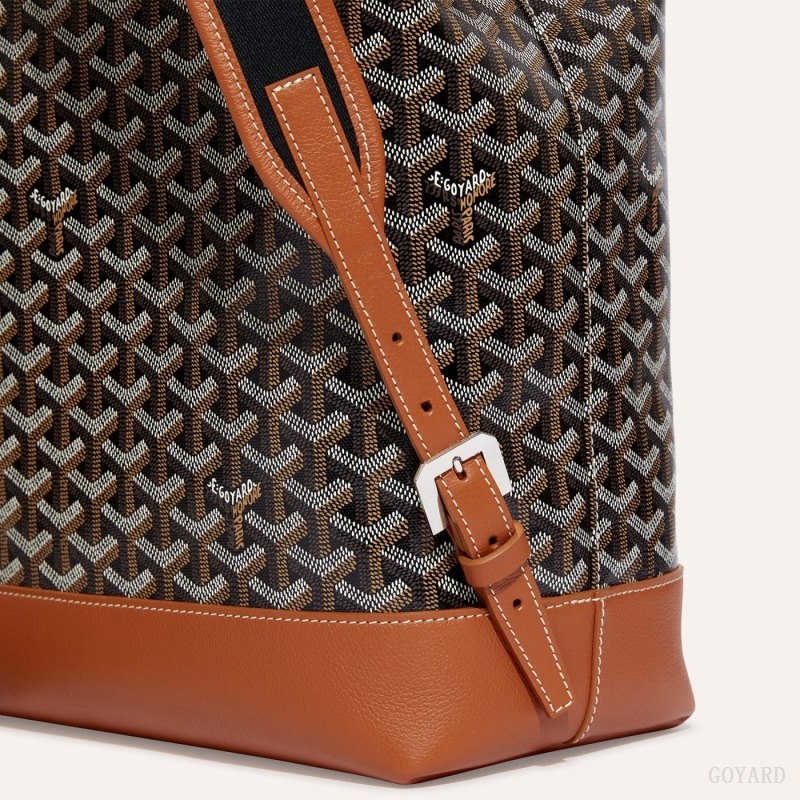 Black / Brown Goyard Cisalpin Backpack | MWAK5269