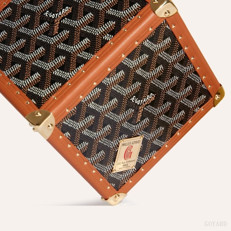 Black / Brown Goyard Dé Trunk Bag | YWEY7344