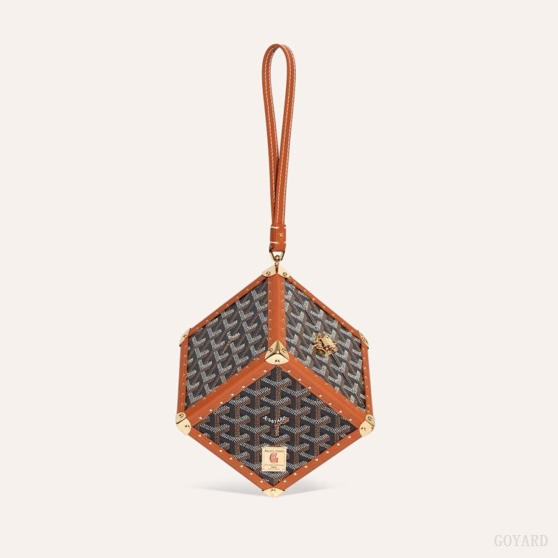 Black / Brown Goyard Dé Trunk Bag | YWEY7344