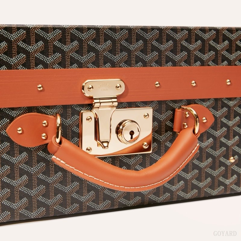 Black / Brown Goyard GRAND HÔTEL 50 CASE | SVCE7576