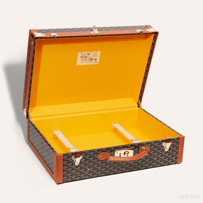 Black / Brown Goyard GRAND HÔTEL 55 CASE | PZFL2459