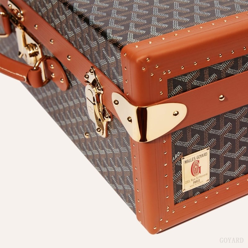 Black / Brown Goyard GRAND HÔTEL 55 CASE | PZFL2459